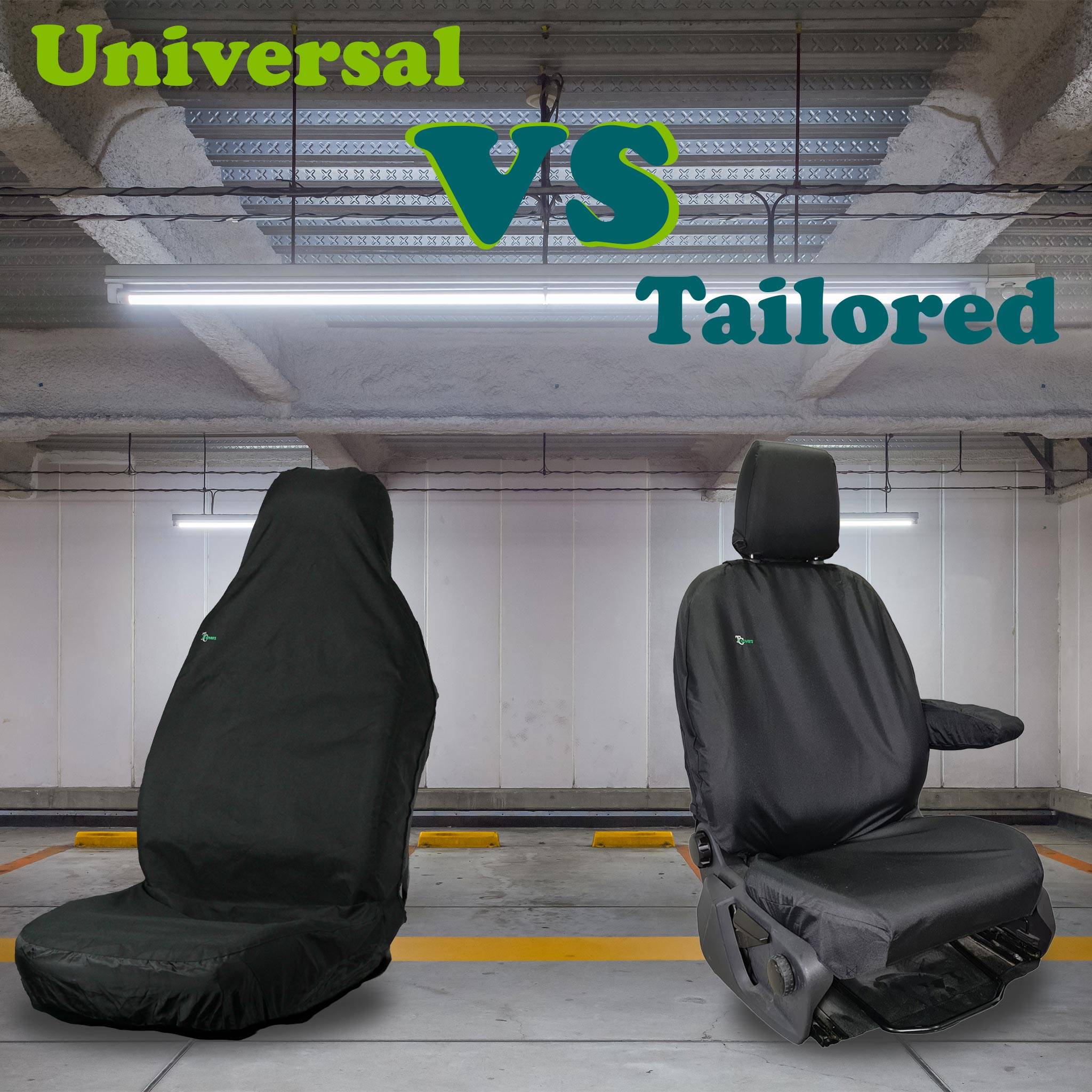 universal vs tailored car seat covers