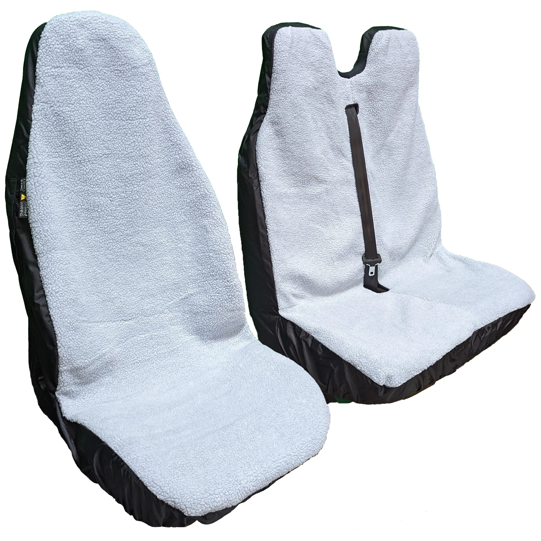 Fluffy Car Seat Covers Driver & Double Passenger