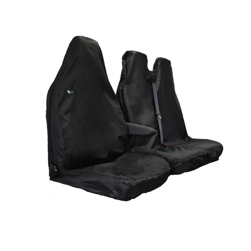 Front van seat cover set - Black