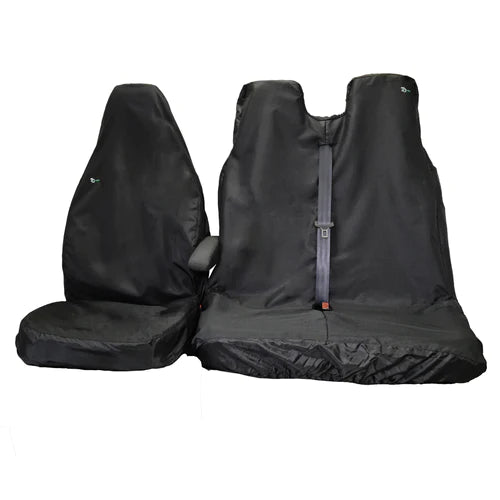 Front Van Seat Cover Set - Black