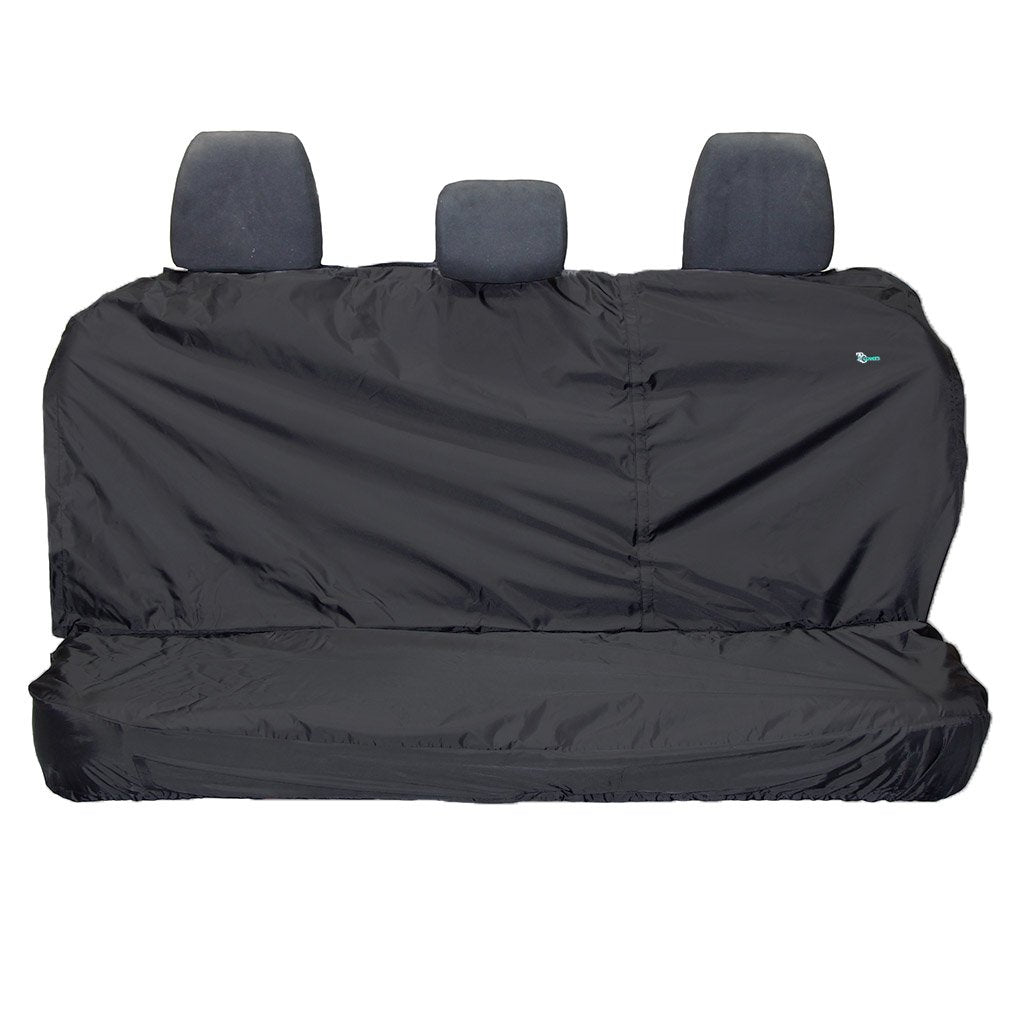 Black rear seat covers