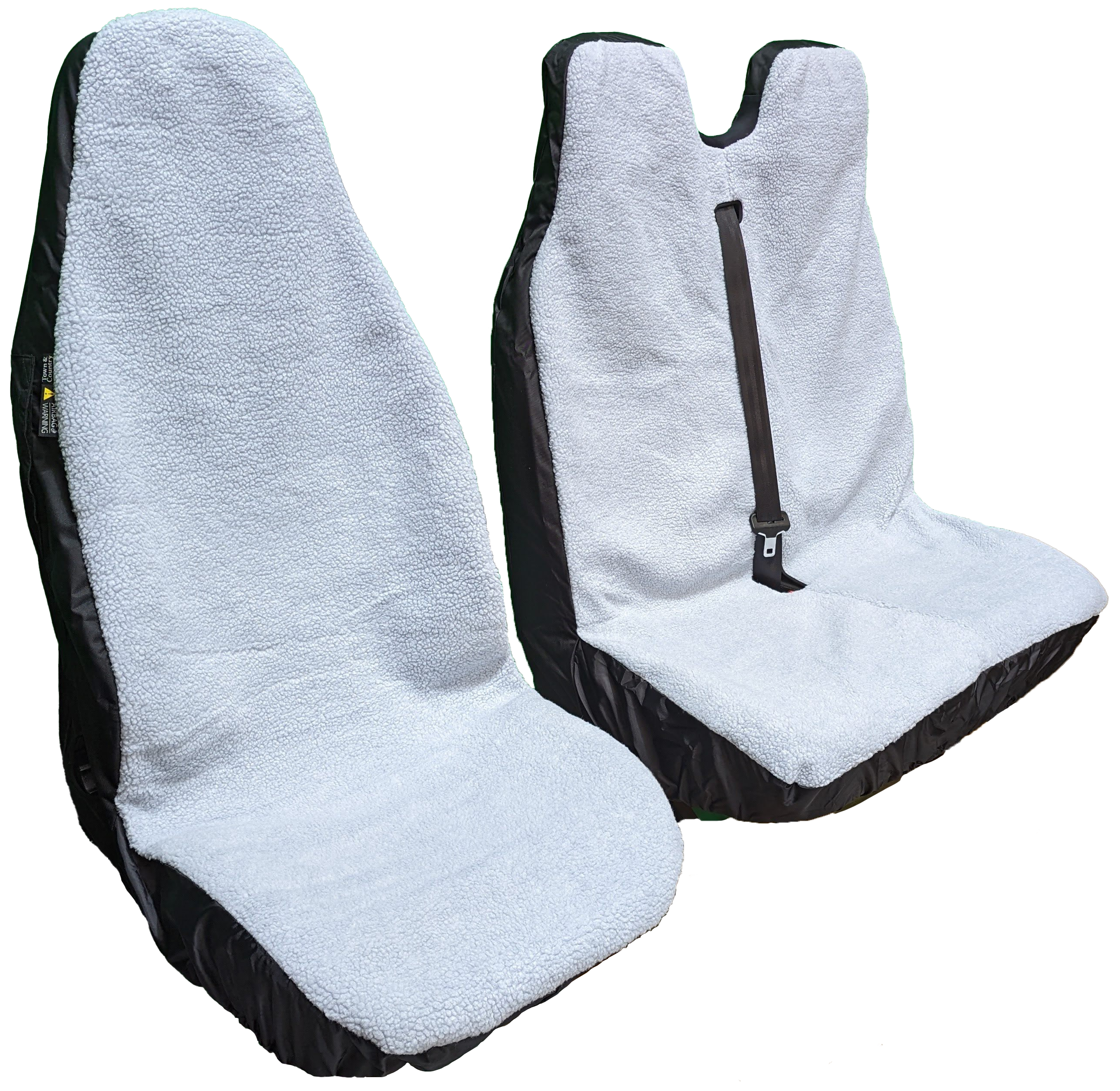 Universal Driver and Double Passenger fluffy seat covers