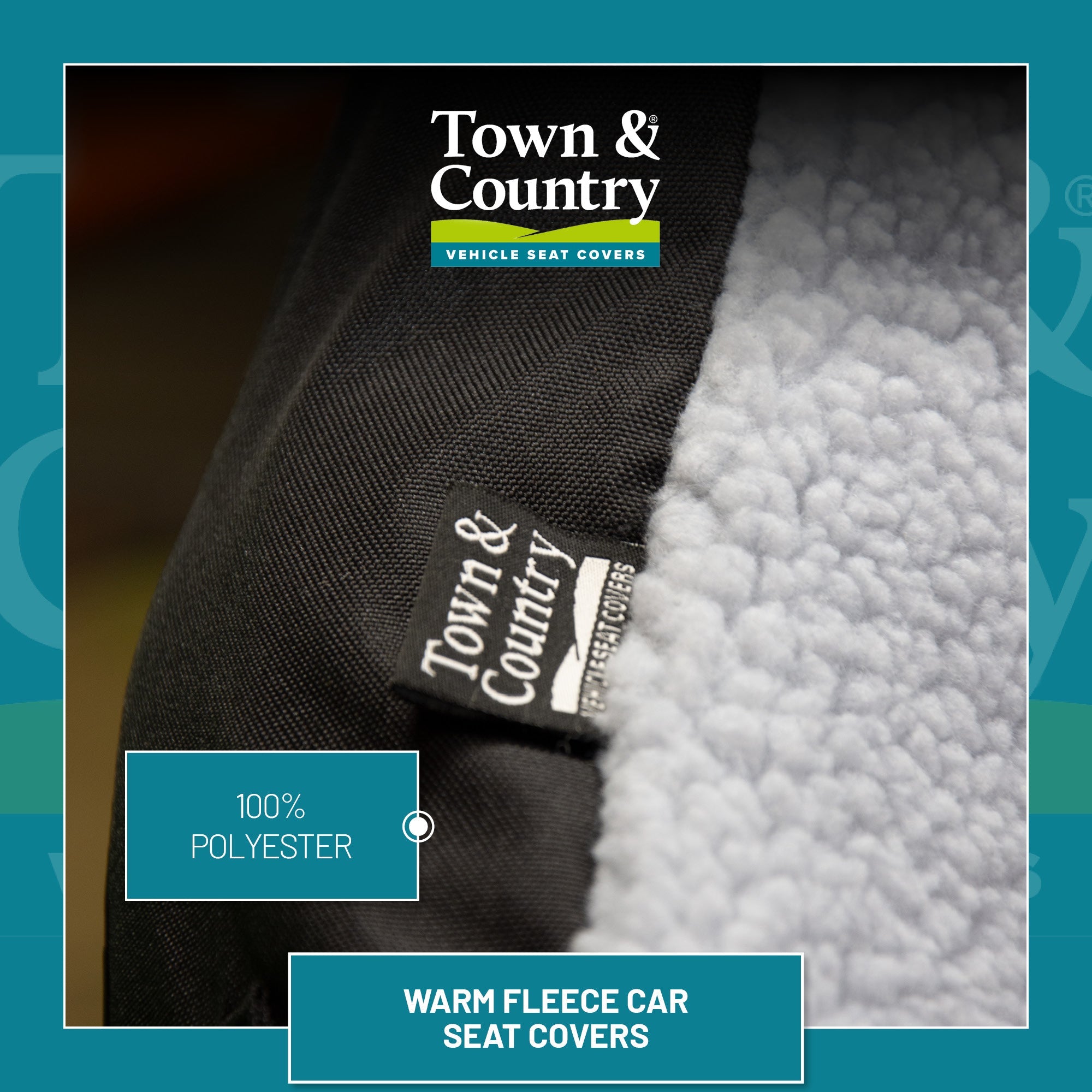 100% Polyester warm fleece car seat covers