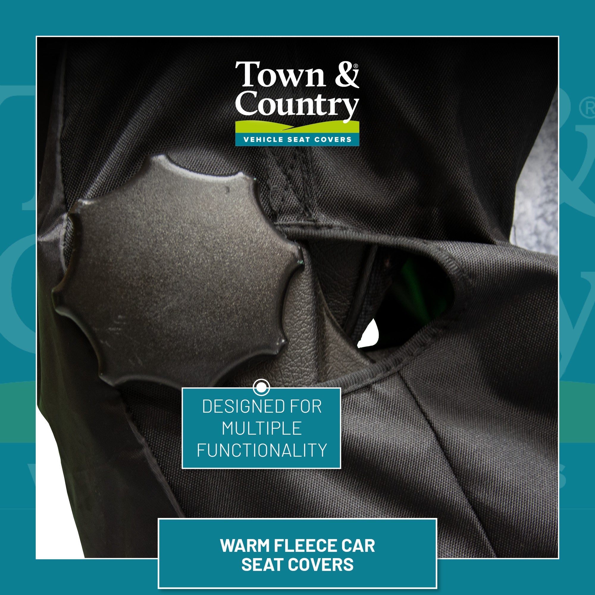 Warm fleece van seat covers multiple functionality