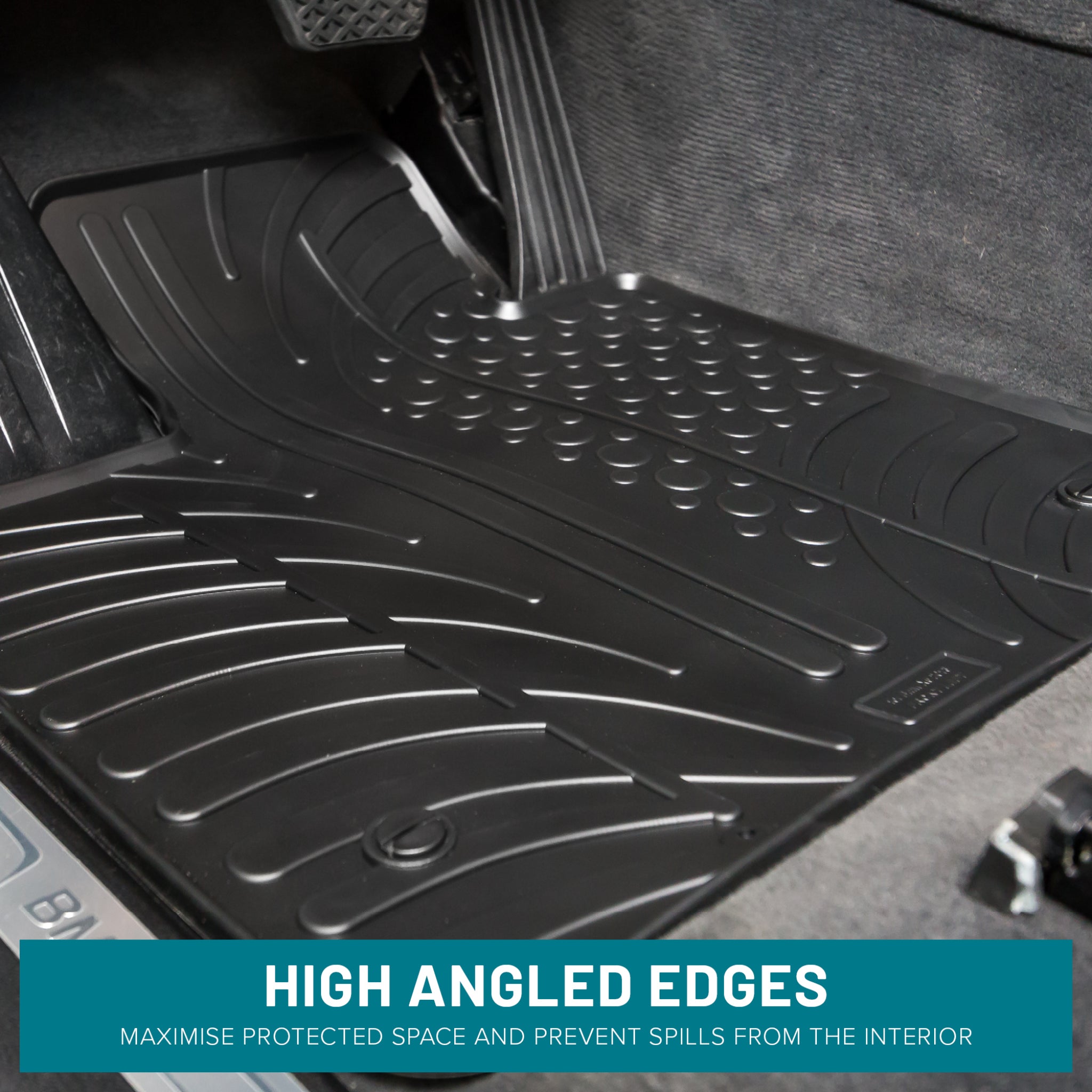 Ford Ranger Floor Mats (2012 - 2018) - Raised Edges