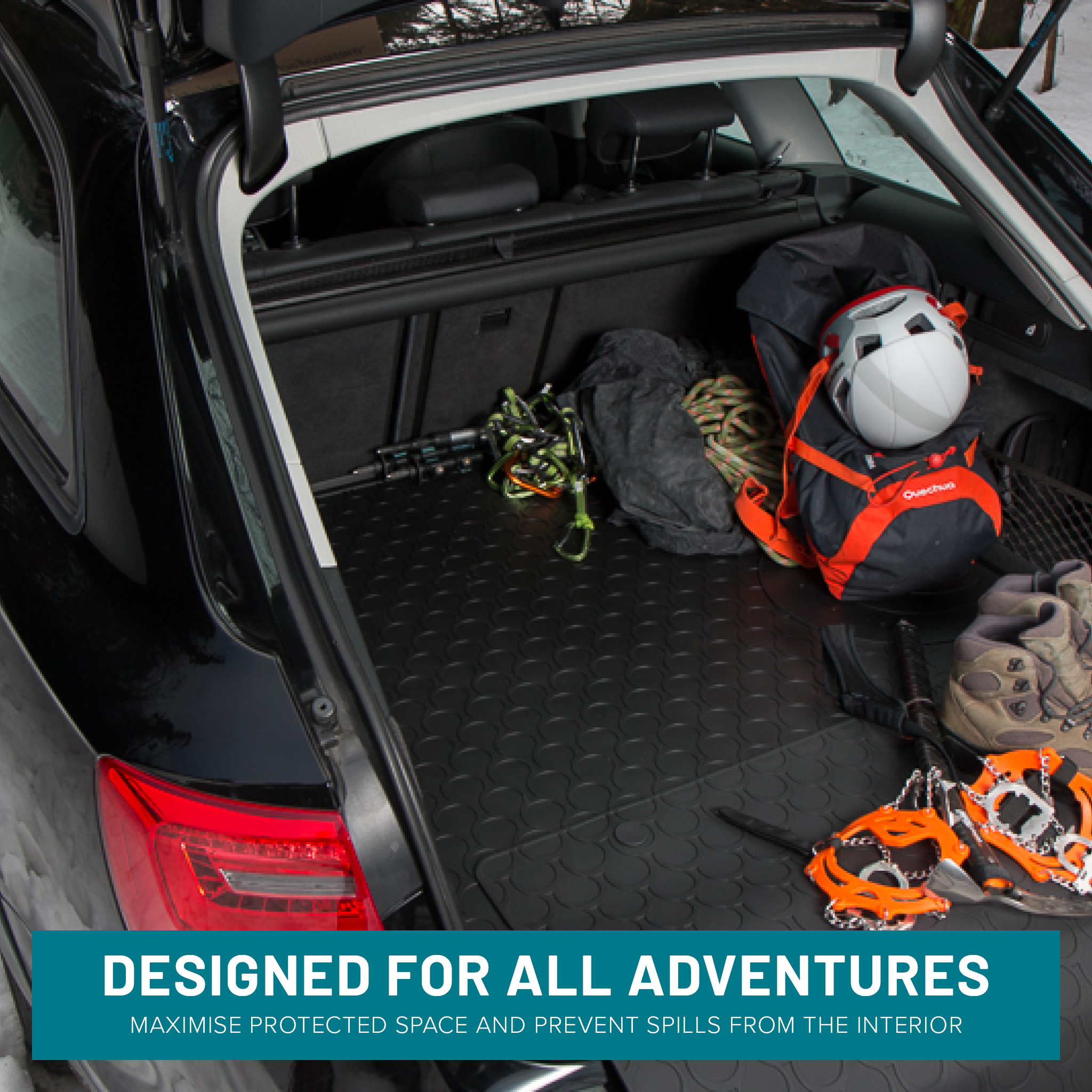 Boot mat in use in vehicle