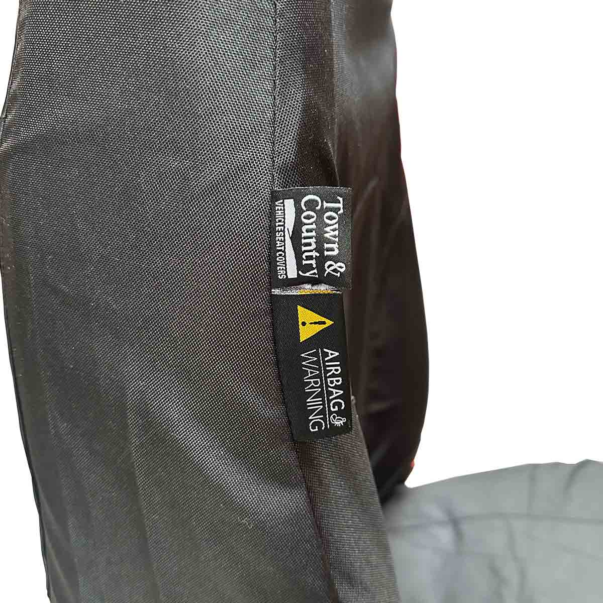 Airbag compatible Ford Ranger Wildtrak seat covers