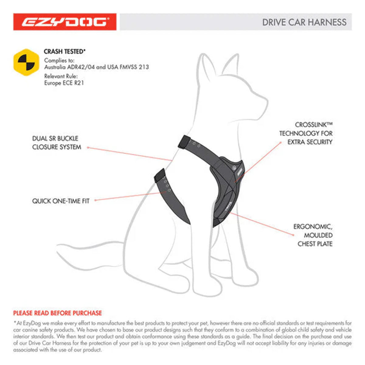 Safety harness Dog Car