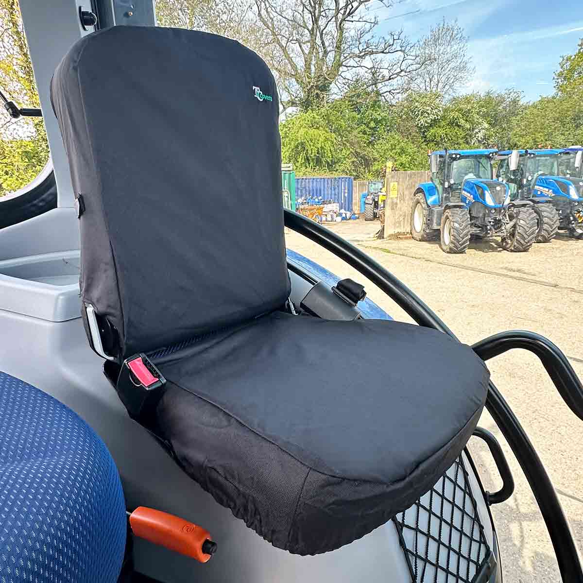Tractor Passenger Seat Cover - Black