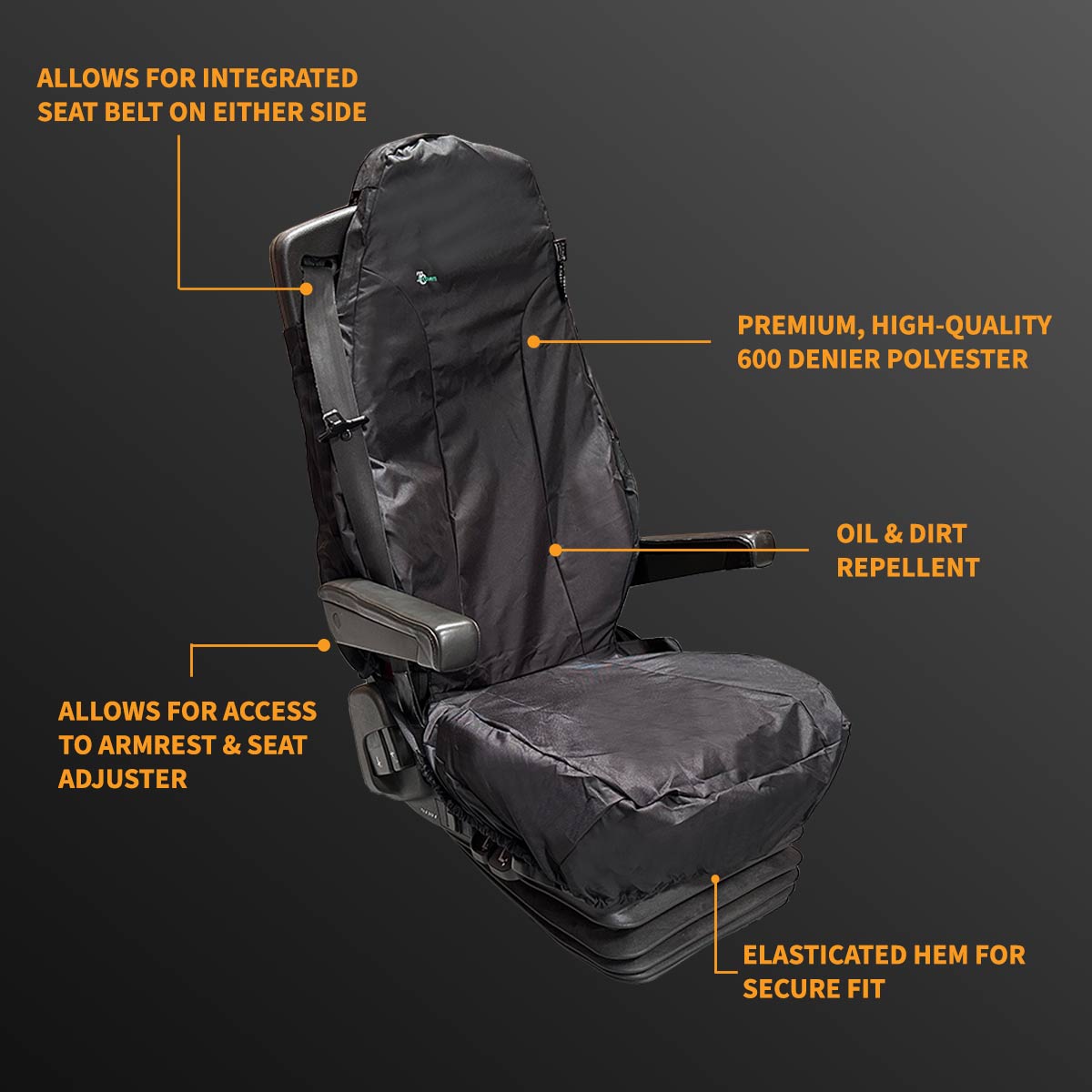Universal High Back Truck Seat Covers Features