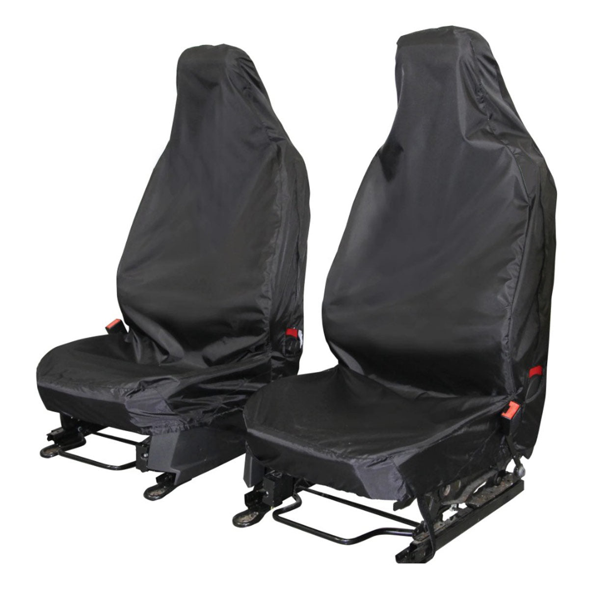 Van Driver & Single Passenger Seat Cover Set - Black