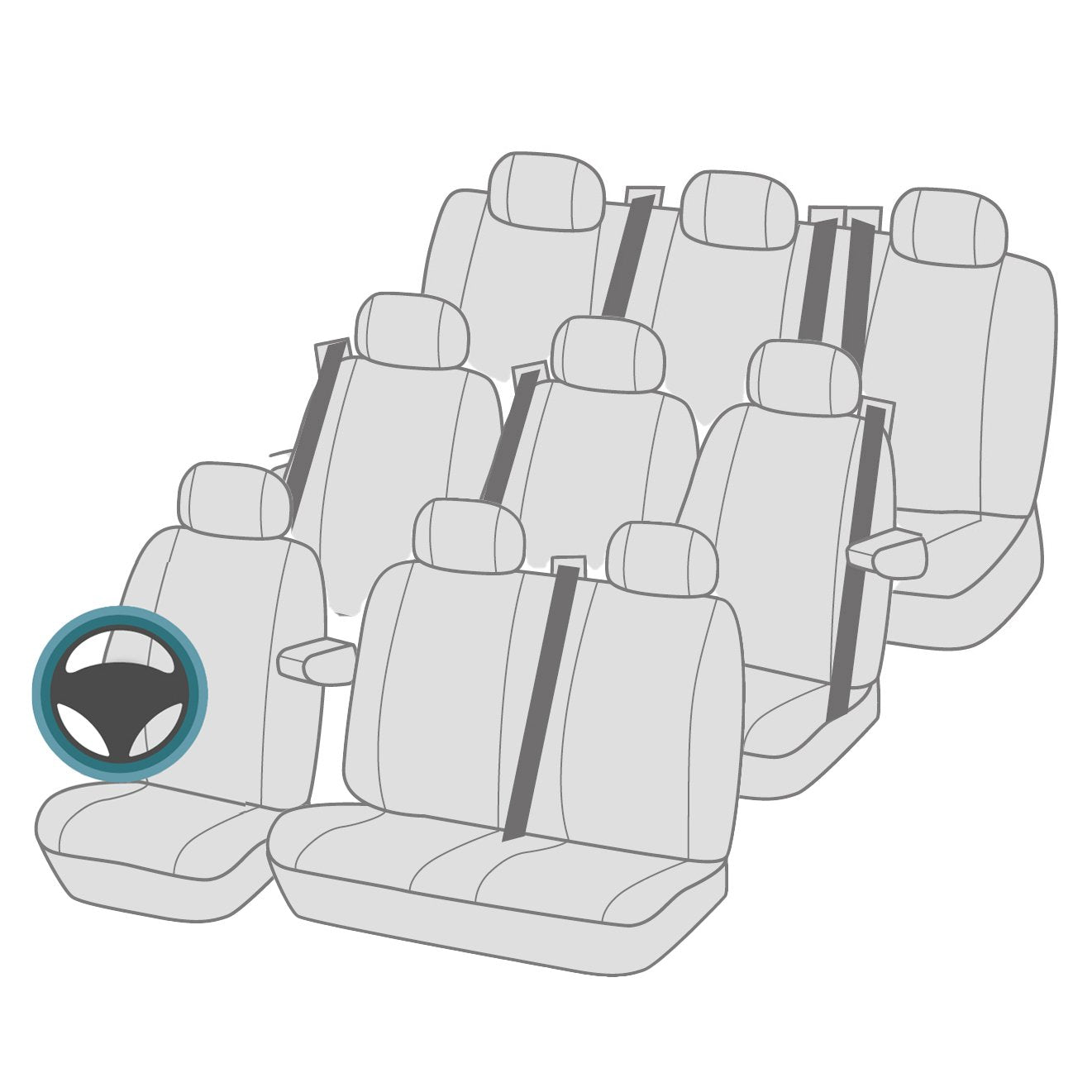 Vauxhall Vivaro Combi Seat Covers (2014 Onwards)