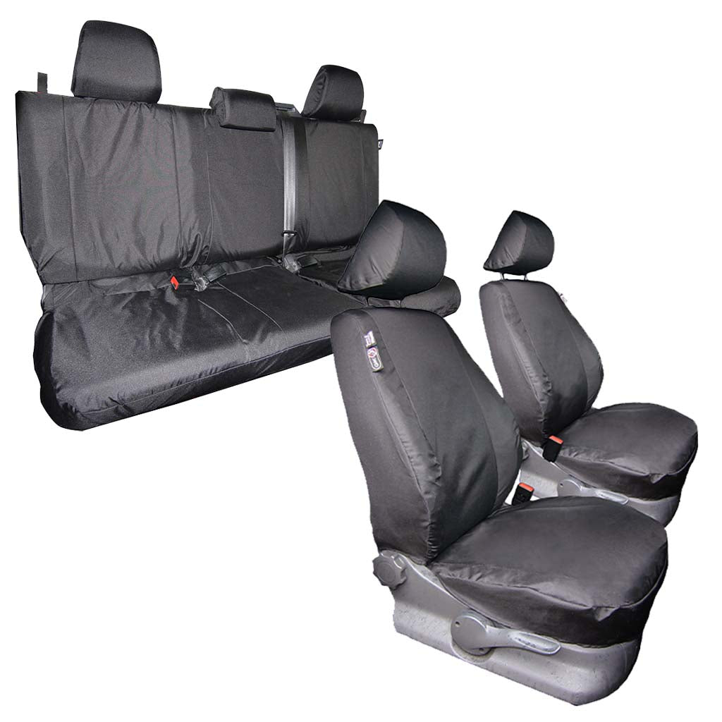 VW Amarok Black front and rear seat covers