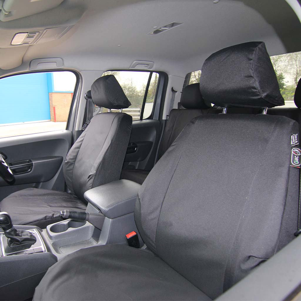 VW Amarok Black driver and single passenger seat covers
