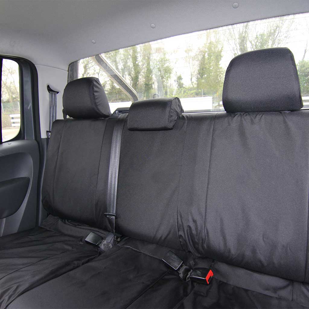 VW Amarok Black rear seat covers