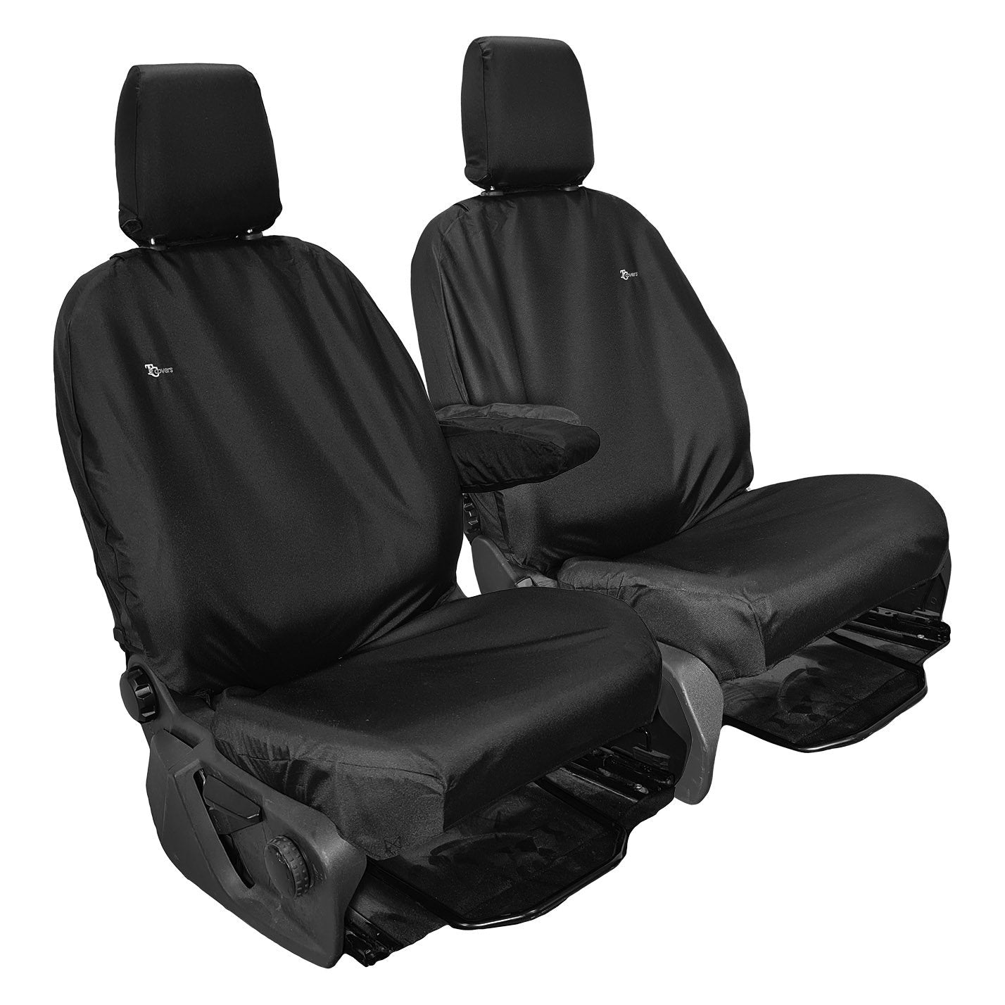 Transit Custom Seat Covers With Single Passenger