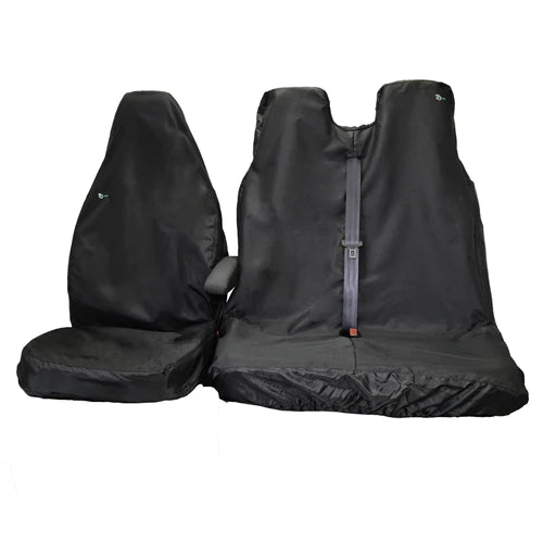 Front Van Seat Cover Set with Double Passenger