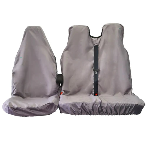 Front Van Seat Cover Set with Double Passenger