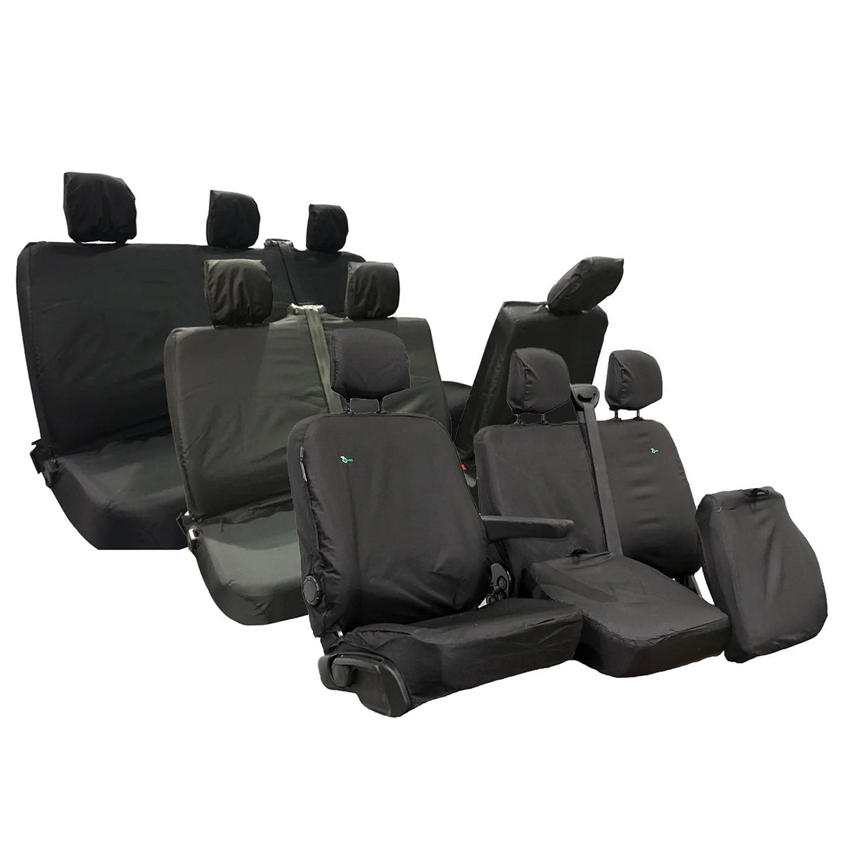 Front & Rear Set Seat Covers - With Double Passenger with Underseat Storage