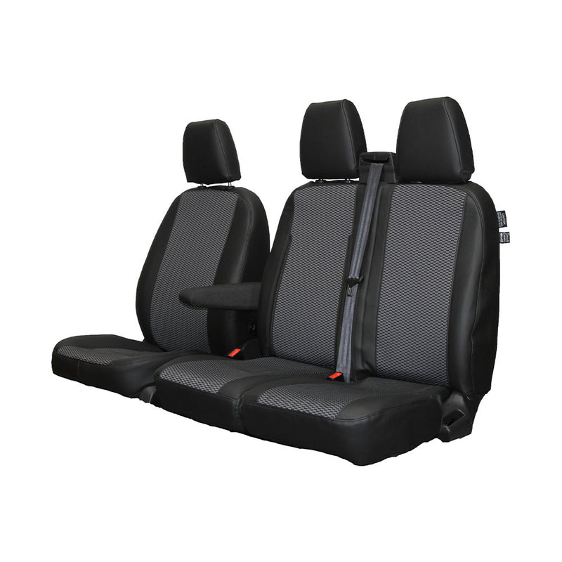 Transit Custom Leatherette Seat Covers (With Double Passenger)