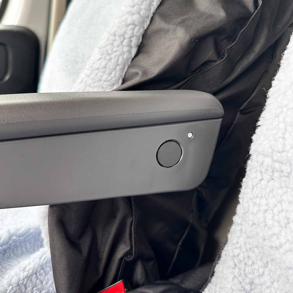 Fluffy Van Seat Cover Armrest Accessibility