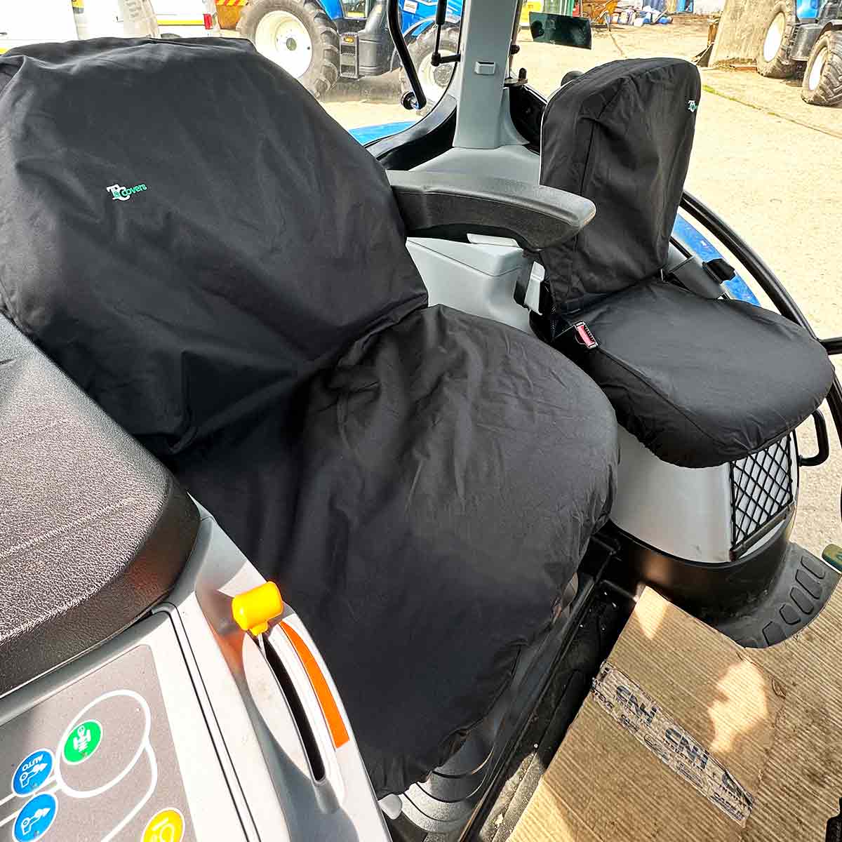 High-Back Tractor Seat Cover - In Vehicle