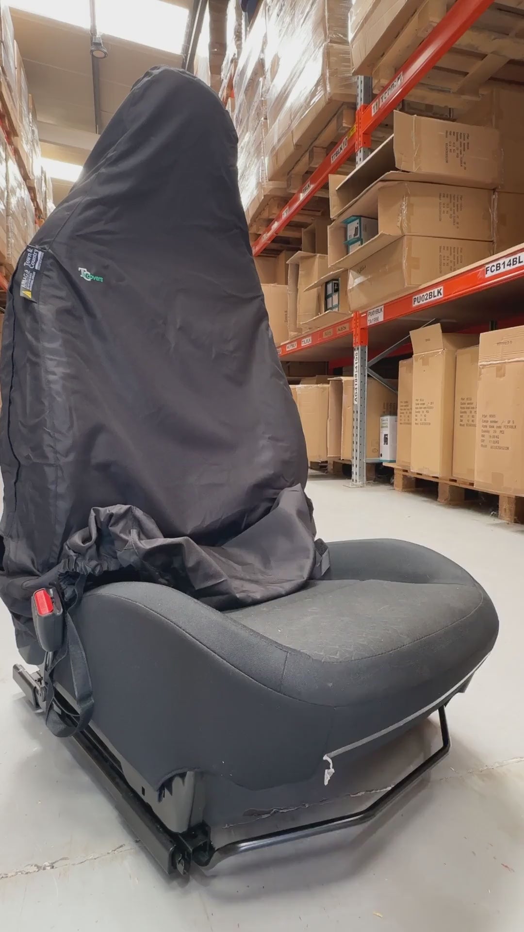 Seat cover stretch fit