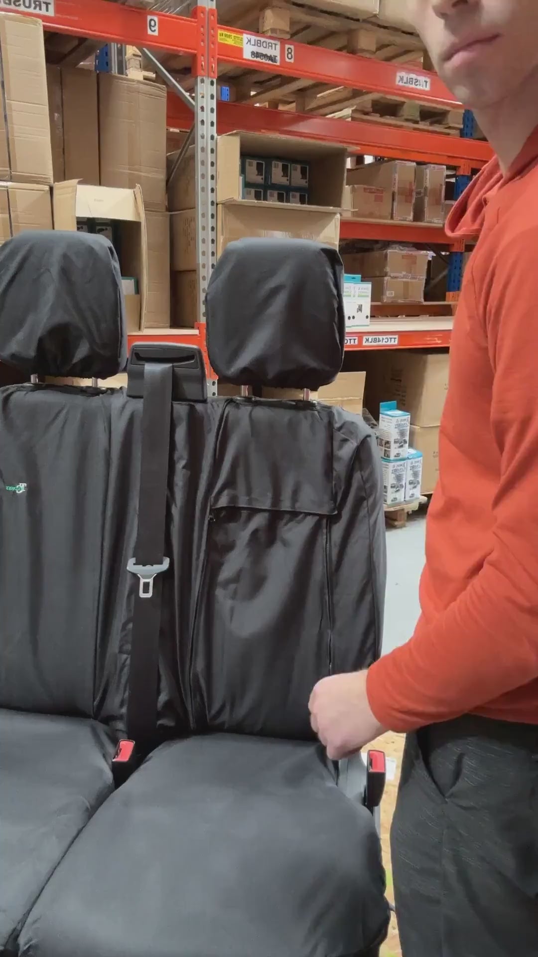 Foldout tray seat cover functionality