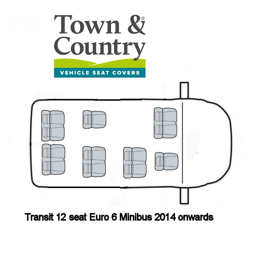 Ford Transit Minibus Seat Cover Set | Euro 6 | 2013 Onwards