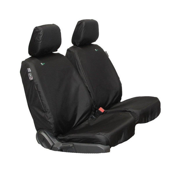 thumbnail image 2 of Mascys Car Seat Covers For Ford Ranger 2000-2025, Waterproof Nappa Leather Front Seat Cover With Headrests, Anti-Slip And Comfortable Automotive Seat Protector&Accessories(Black White 2 of 13