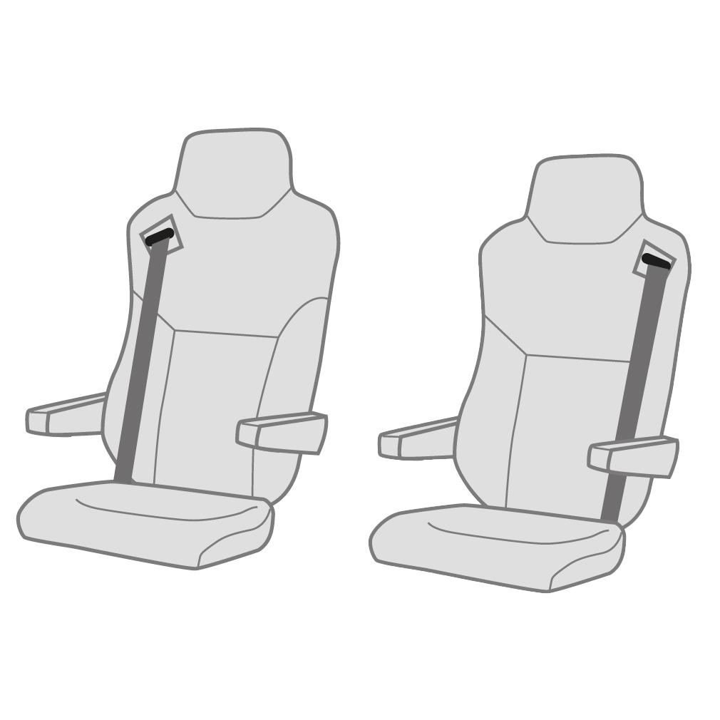 MAN TGX Seat Covers - Heavy Duty & Waterproof (to 2021)