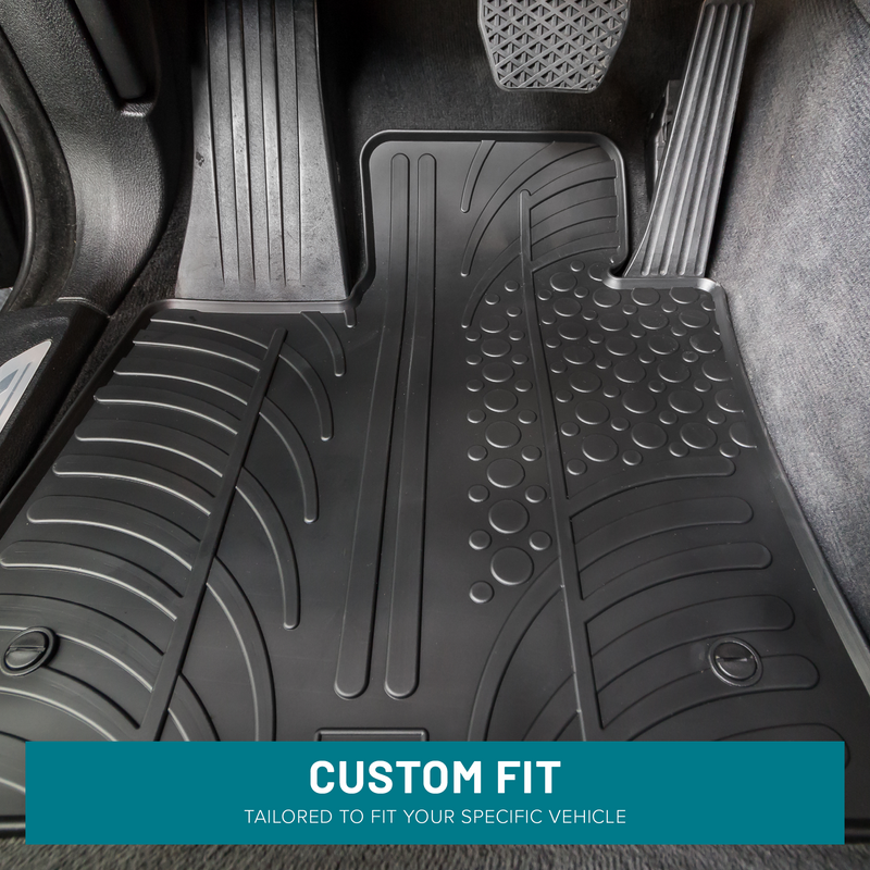 Ford Kuga MK2 2013-2018 Rubber Car Mats – 4-Piece Tailored Set, Black, RHD Only – JVL