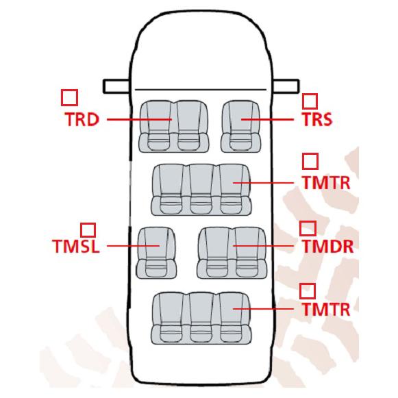 Ford Transit Minibus Seat Covers (2000 to 2013)