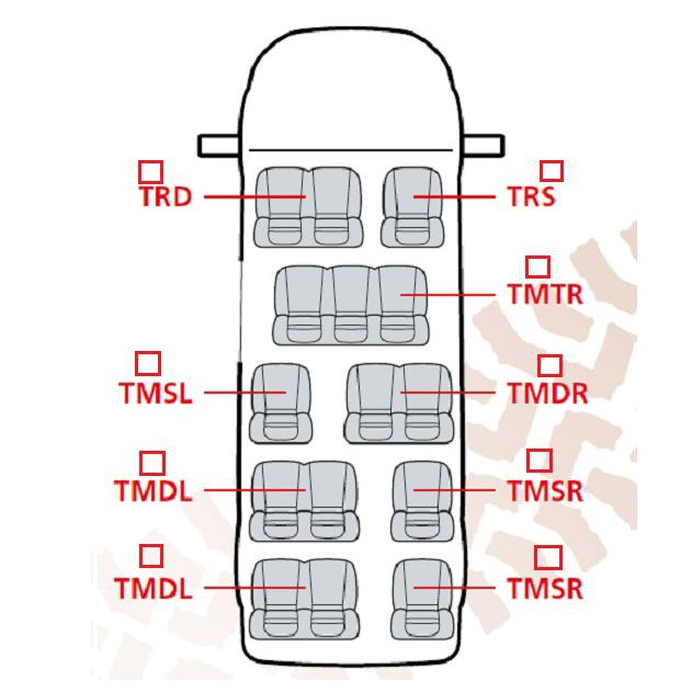 Ford Transit Minibus Seat Covers (2000 to 2013)