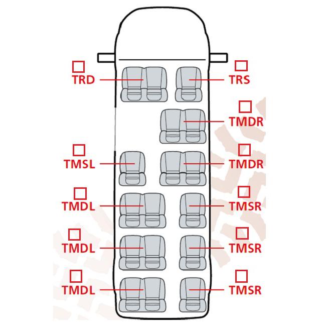 Ford Transit Minibus Seat Covers (2000 to 2013)
