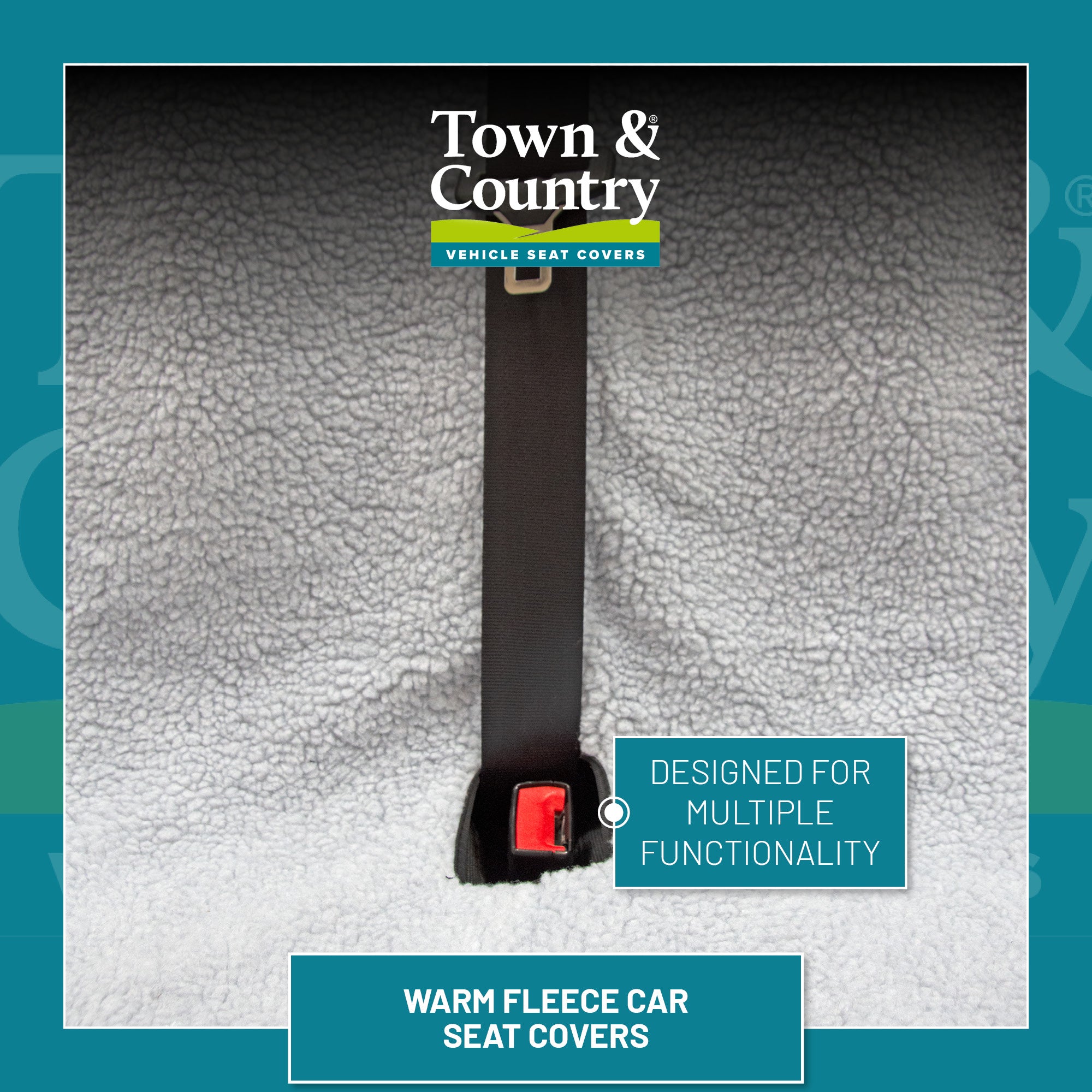 Seat belt accessibility on fluffy seat covers